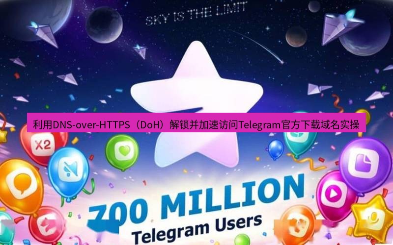 Telegram下载安装包 利用DNS-over-HTTPS(DoH)解锁并加速访问Telegram官方下载域名实操