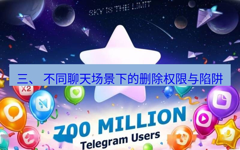 Telegram下载安装包 三、 不同聊天场景下的删除权限与陷阱
