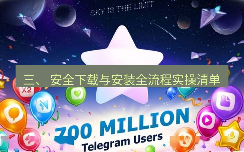 Telegram下载安装包 三、 安全下载与安装全流程实操清单