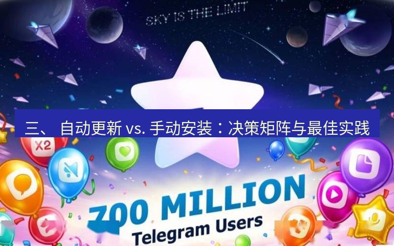 Telegram下载安装包 三、 自动更新 vs. 手动安装:决策矩阵与最佳实践